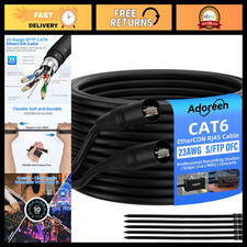 200 Ft Shielded Cat 6 Ethernet Cable, S/FTP, RJ45, Indoor/Outdoor, Pro Audio & V picture