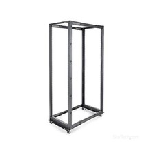 StarTech.com 4-Post 42U Mobile Open Frame Server Rack, 19in Network Rack with... picture