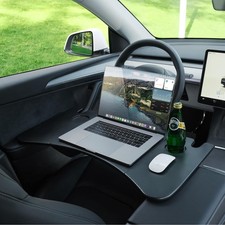 Foldable Desk Food Tray for Tesla Model Y 3 S X  Portable Dining & Work Table picture