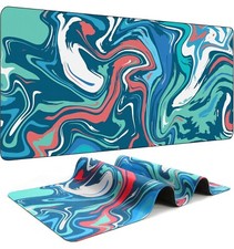 Marbled Design Fluid Pattern Gaming Mouse Pad Large Mouse Desk Pad 11.8