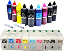9x80ml Refillable Compatible Cartridge+9x200 UltraChrom K3 ink Stylus 3880 picture