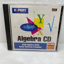 Vintage 1995 Expert Software Algebra Examples CD-ROM Jewel Case Windows 95/3.1 picture