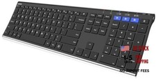 HB192 Universal Bluetooth Keyboard Multi-Device Stainless Steel Full Size picture