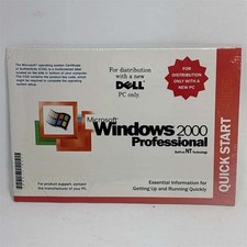 Microsoft Windows 2000 Professional COA Dell OEM Reinstallation CD SP2 SEALED picture