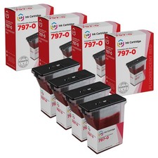 LD Compatible Pitney Bowes 797-0 4PK Fluorescent Red Ink Cartridges for K700 picture