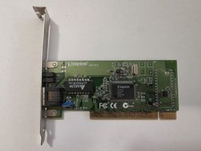 Kingston KNE111TX/SI PCI Ethernet Adapter w/ Original Mac & Windows Driver Disks picture