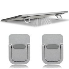 Apausvcm 2Pcs Keyboard Riser, Self-Adhesive Mini One Size, Silver picture