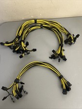24 inch 16AWG 6 Pin Male to 8 Pin (6+2) Male PCIE Power Cable (14) & 5 Extension picture