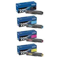 Brother TN225 Cyan/Magenta/Yellow + TN221 Black Toner Cartridges, Pack Of 4 picture