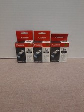 Canon 3e Black Ink BCI-3eBK Lot of 3 Cartridges Factory Sealed picture