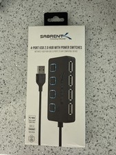Sabrent 4 Port USB 3.0 Hub with Individual Power Switches HB UM43 NEW  picture