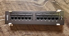 Leviton 5G596-U89 GigaMax 5E Universal 12-Port Patch Block, Cat 5E picture