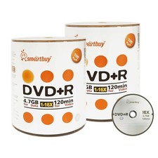 200 Smartbuy 16X DVD+R DVDR 4.7GB Logo Top Data Video Blank Recording Disc picture