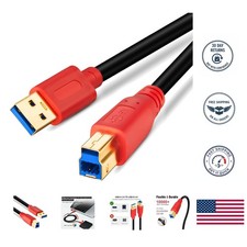 Versatile 3Ft USB 3.0 A to B Male Cable for Enhanced Performance & Connectivity picture