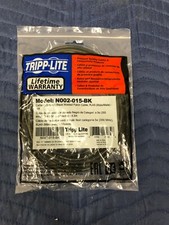 N002-015-BK Tripp Lite Cat5e Patch Cable RJ45 Male  To RJ45 Male - Black picture