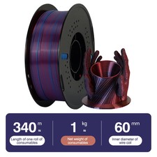 KINGROON Silk Dual-Color PLA 3D Printer Filament 1.75mm 5/10kg Silky picture