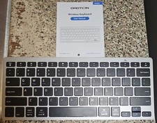 OMOTON 2.4G Wireless Keyboard, Ultra-Slim Compact Mini Keyboard with Type-C & US picture