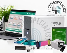 New IDP Smart-21S Single Side Photo ID Card Printer Bundle P/N 653311B picture