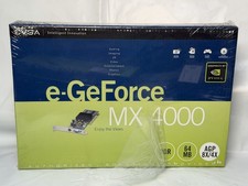 EVGA e-GeForce MX 4000 DDR 64mb AGP 8X/4X Graphics Card Computer NEW IN BOX picture