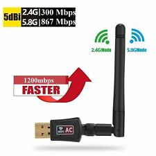 1200 Mbps USB WiFi Adapter Dual Band Wireless Network Laptop Desktop PC Antenna  picture