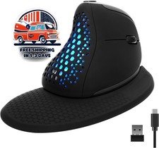 Ratón vertical inalámbrico con iluminación RGB y desplazamiento en 4 direcciones picture