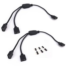 2PCS ARGB Splitter Cable 5V 3 Pin Addressable RGB Splitter Extension Cable AR... picture
