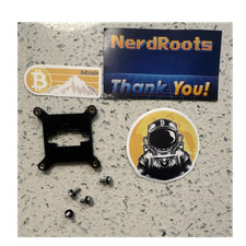 NerdRoots Black CPU Heatsink Bracket Mounting Plate w/ Screws picture