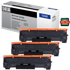 3 Pack 141A W1410A Toner WITH CHIP Fits for HP LaserJet MFP M140w M139w M110w AC picture