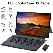 14in Tablet Ultra Big Android 12 Tablets 512GB ROM 12GB RAM IPS Bundle Keyboard picture