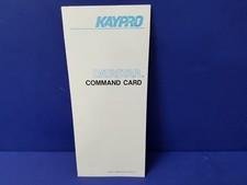 KAYPRO 10 ORIGINAL 1982 DATASTAR COMMAND CARD MANUAL EUC picture