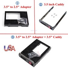 3.5 to 2.5 Tray Caddy Adapter For HP 4200 G9 G10 ML350 ML110 Gen10 774026 661914 picture