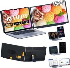Upgraded Laptop Screen Extender, 15.6”Ultra-Thin Dual Portable Monitor with 1080 picture