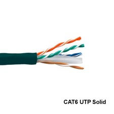 Kentek Green 1000ft Cat6 UTP Solid Ethernet Bulk Cable 23AWG 550MHz Gigabit picture