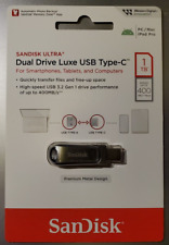 Premium Metal SanDisk 1TB Ultra Dual Drive Luxe USB Type-C Flash SDDDC4-1T00-A46 picture