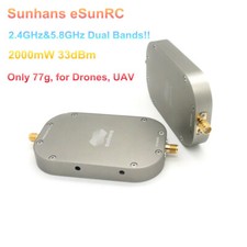 Sunhans eSunRC 2.4G&5.8GHz Dual Band 2W 33dBm UAV WiFi Signal Booster Amplifier picture