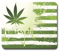 WEED CANNABIS Marijuana USA ~ Mouse Pad / PC Mousepad ~ Cool Gift Mary Jane 420 picture