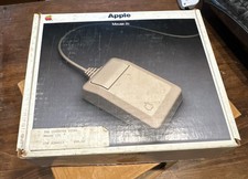 NOS VINTAGE Apple Mouse IIc Vintage Original Box Never Used Packing List Manuel picture