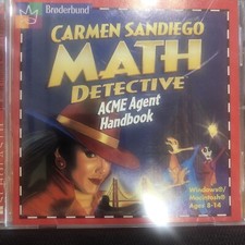 Carmen San Diego Math Detective ACME Agent Handbook Cd Rom  picture