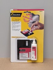 3.5” Disk Drive Cleaning Kit Fellowes Computerware/New Sealed picture