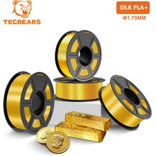 TECBEARS 4KG Silk PLA+ Filament 1.75mm Shiny Silk PLA 3D Filament High Adhesion picture