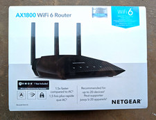 NETGEAR RAX10 AX1800 WiFi 6 Dual-Band Router 4-Port Gigabit RAX10-100NAS picture