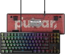 Pulsar PK011 Lunar Aluminum Alloy TKL RGB Mechanical Gaming Keyboard Blue Switch picture