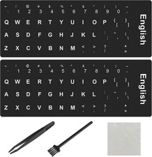 2PCS English Keyboard Stickers, Universal Replacement English Keyboard Letter... picture