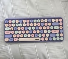 AJAZZ 308i Compact Wireless Pastel Keyboard QWERTY Portable Multi-Color picture