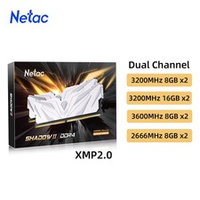 Netac Ram Memory DDR4 8GBX2 16GBX2 DDR4 3200mhz 3600mhz 2666mhz Memory HeatSink picture