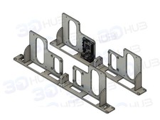 19-Inch Rack Mount Bracket ZimaBoard Raspberry Pi Server Homelab 1U Panel picture