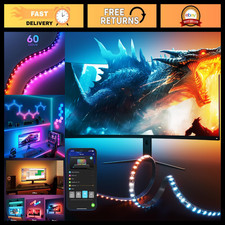RGBIC LED Gaming Monitor Backlight for 27-34 Inch PC - Enhance Your Setup picture