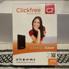 Clickfree Automatic Backup C2 For PC Computer Portable 500GB Storage Brand NEW picture