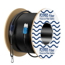 - Outdoor Fiber Optic Cable, OS2 Armored LC to LC Uniboot 100M/328Ft, Duplex Sin picture