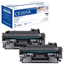 2x High Yield CE505A Toner Cartridge for HP 05A LaserJet P2035 P2055DN P2055D  picture